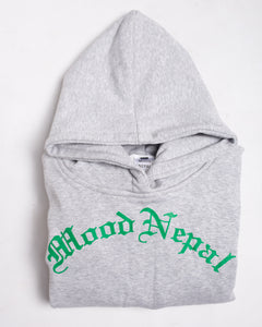 "GREY HOODED SWEATSHIRT"